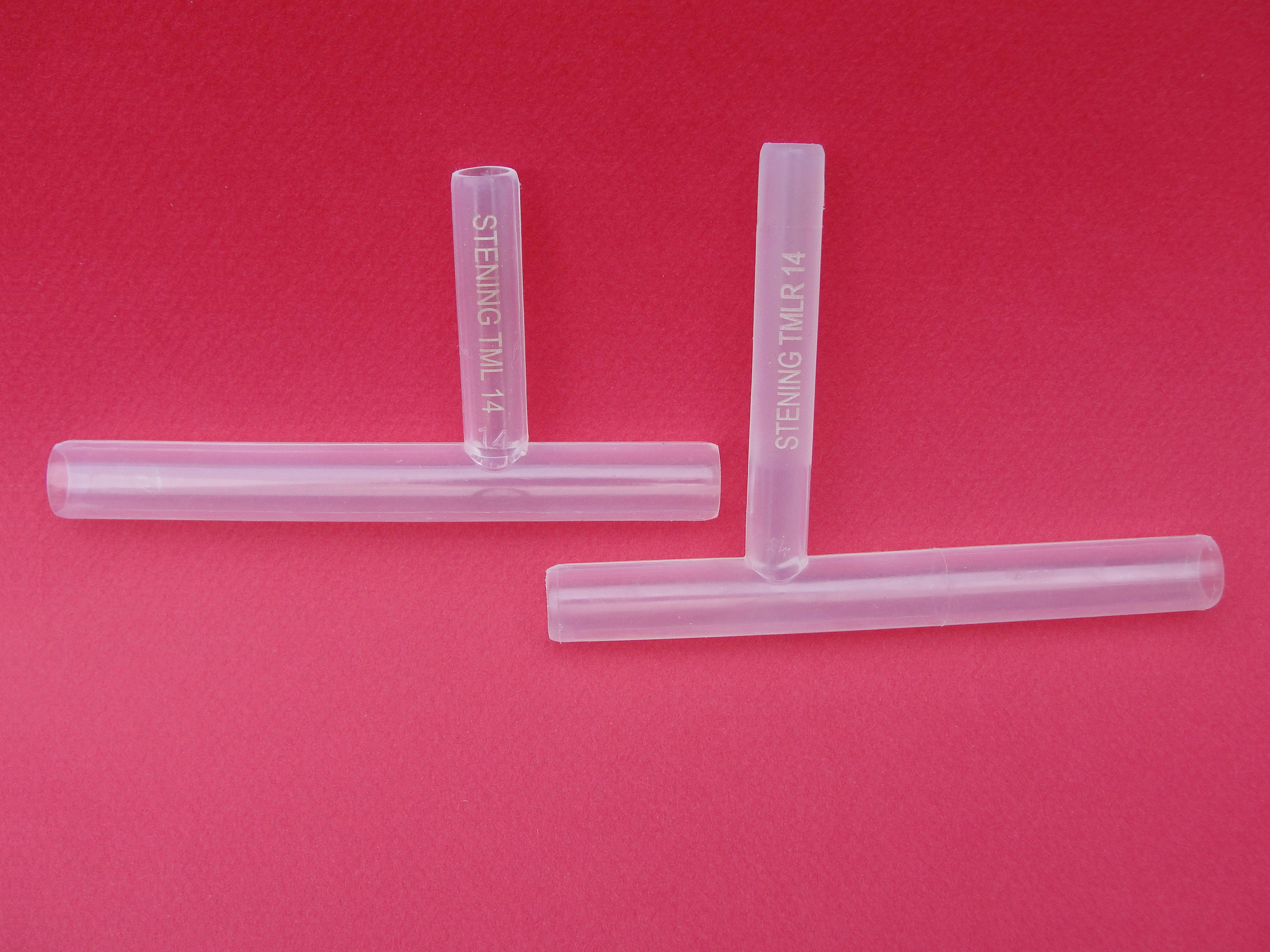 Tubo en T extralargo de silicona Stening®, rama externa de 72 mm